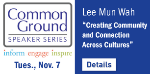 Common Ground Speaker Series, Tues., Nov. 7