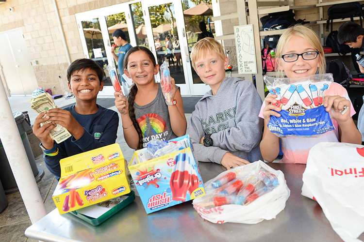 Lower school popsicle fundraiser