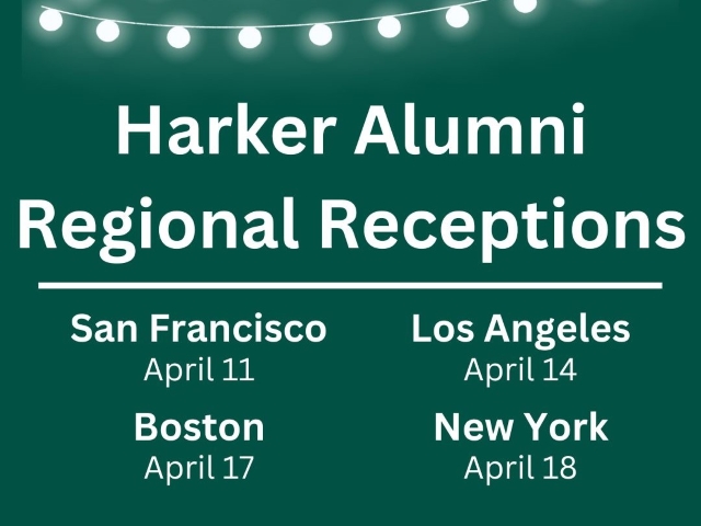 Upcoming Alumni Regional Receptions!